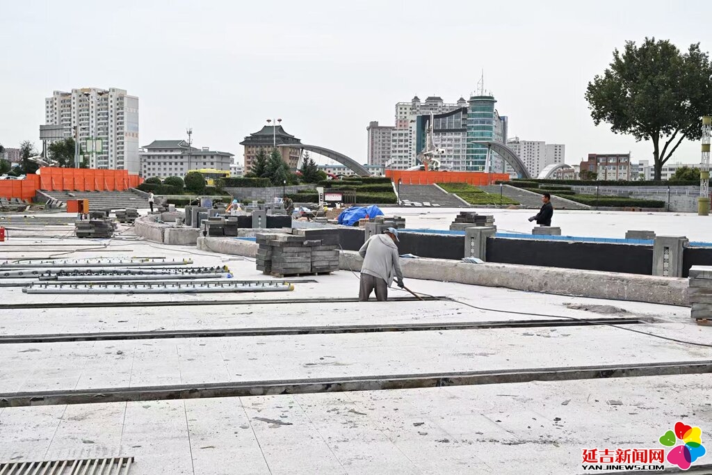 延吉市青年廣場將于國慶節前全新亮相